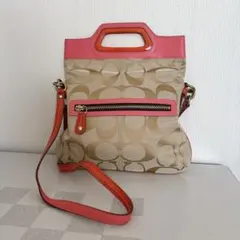 COACHコーチ シグネチャー柄　2wayバッグ　ショルダーバック　ハンドバッグ