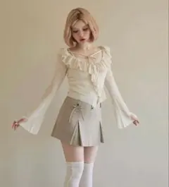 ANDMARY Fiona ruffle tops (PINK) - メルカリ
