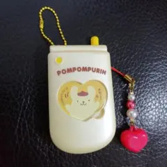 サンリオ ポムポムプリン ガラケーフォトホルダー　キーホルダー