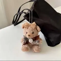 クマのぬいぐるみキーホルダー