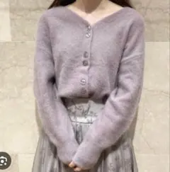 SNIDEL スナイデル　ファーライクドルマンカーディガン　SWNT214005