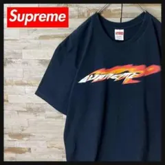 1904U【希少デザイン】シュプリーム☆センターファイヤービッグロゴ Tシャツのサムネイル