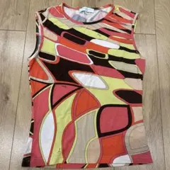 EMILIO PUCCI エミリオプッチ 総柄 ノースリーブトップス XS - メルカリ