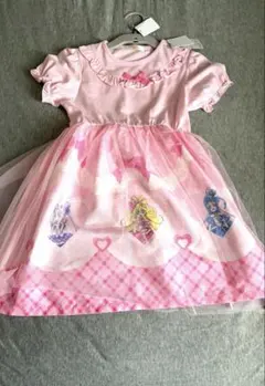 キミとアイドルプリキュア　ワンピース 半袖 ピンク　120㎝　未使用新品タグつきのサムネイル