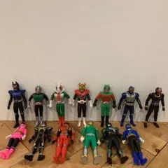 仮面ライダー ソフビ フィギュア　戦隊者　13体セット