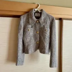 Jujin Plaxa /十仁プラザ　ツィードジャケット　ローズボタン38（M）