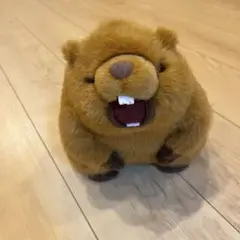 けたたましい 雄叫び！！ マーモット 音声ぬいぐるみ
