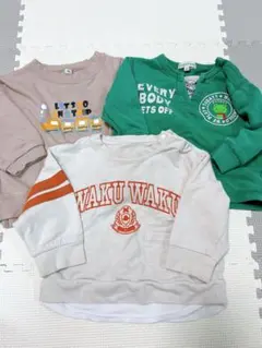 裏毛トレーナー 80〜90 3枚セット