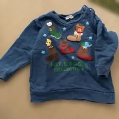 ミキハウス トレーナー 90 ネイビー