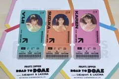 FRUITS ZIPPER ステッカー 3枚セット