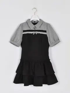 evelyn エブリン　ドッキングティアードOP ブラック