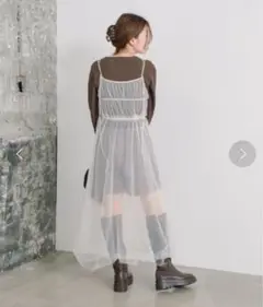 Kastane チュールキャミワンピース