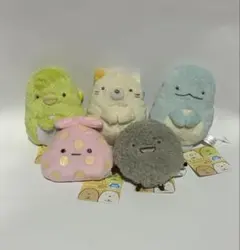 すみっコぐらし ぬいぐるみバッジ　5種セット　【すみ1】