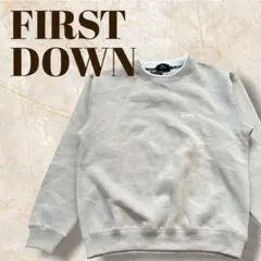 新品タグ付き FIRST DOWN スウェット トレーナー ベージュ