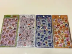 プチドロップステッカー　ディズニー　4枚セット 101匹わんちゃん　バンビ