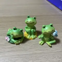 カエルの置物 3点セット
