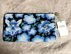 新品未使用　FEILER フェイラーポーチ　ネモフィラフェアリーズ　マルチポーチ