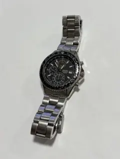 セイコー 腕時計 フライトマスター クロノグラフ クォーツ【稼働品/電池交換済】