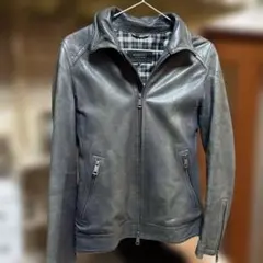 BURBERRY BLACK LABEL シングルライダース Mサイズ ネイビー