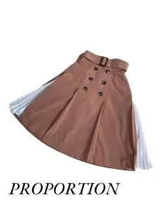 PROPORTION BODY DRESSING フレアプリーツ切替スカートのサムネイル