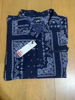 GU UNDERCOVER オープンカラーシャツ NAVY Lサイズ