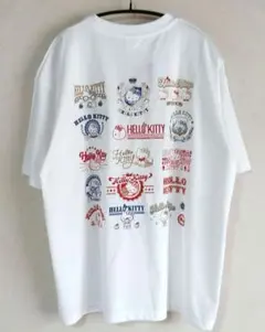 ハローキティ サンリオ 半袖 Tシャツ 刺繍 ホワイト M