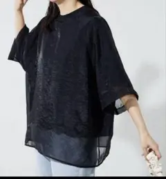 FREAK'S STORE オーガンジーカットソー　Tシャツ