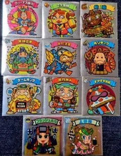 ビックリマン 旧ビックリマン　新決戦　悪魔vs天使シールまとめて11枚！現状渡し