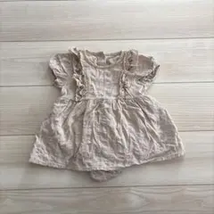 ☆美品☆バースデイ mamaraku 半袖ワンピース風ロンパース70