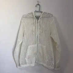 niko and ...メッシュフードパーカー アイボリー