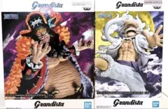 新品未開封 ワンピース Grandista ルフィ ギア5 黒ひげ フィギュア