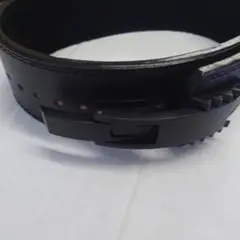 トレーニング・パワーベルト 黒 レザー　Ｌサイズ　美品