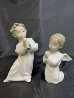 祈る尼僧／祈りのひと時　リヤドロ人形　２体セット　スペイン　光沢仕上げ　絶版 祈る尼僧／祈りのひと時 リヤドロ人形 2体セット スペイン 光沢