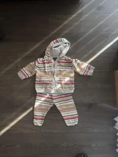 babyGap ストライプ柄 フード付きセット 12-18ヶ月