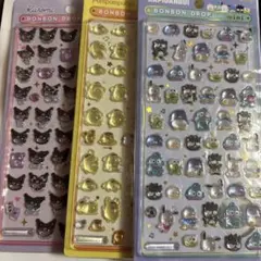 【正規品】ボンボンドロップシール サンリオミニ3枚セット