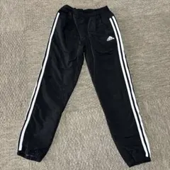 キッズ　子供　adidas ブラック ロングパンツ 140