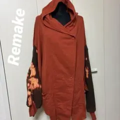 古着リメイク　フード付ジャケット