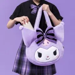 サンリオ クロミ ビッグサイズ ふわふわ フェイス型トートバッグ マイメロ