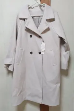 mysty woman スタンドラグランWコート　M　エクリュ