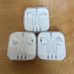 新品未使用　iPhone有線イヤホン 3個セット