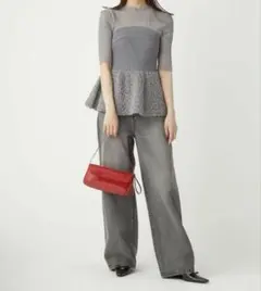 FRAY.ID ハイウエストワイドデニムパンツ　サイズ1