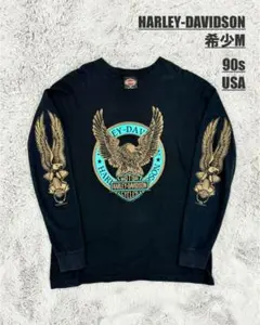 ※ライク様専用※【90s USA製】ハーレーダビットソン/ロンT/袖プリント
