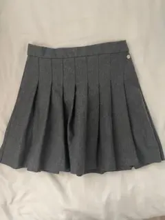 ZARA グレー プリーツミニスカート