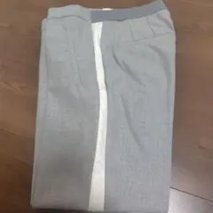 ZARA BASIC グレー ストライプ カジュアルパンツ