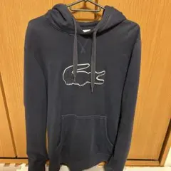 LACOSTE ネイビー フード付きパーカー FR4 USM