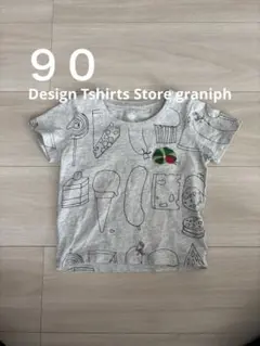 【90】グラニフ　はらぺこあおむし半袖Tシャツ