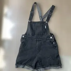 LOVETOXIC ブラックデニムオーバーオール S
