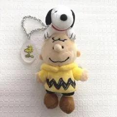 USJ限定　SNOOPYスヌーピ&チャーリーブラウンチェーン付きマスコット