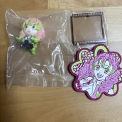 鬼滅の刃　甘露寺蜜璃ちょこのっこフィギュア　ラバーコースター　おまけ付き
