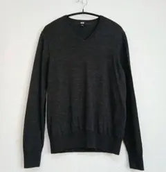 ユニクロ　エクストラファイン　メリノVネックセーター　S メンズ　薄手